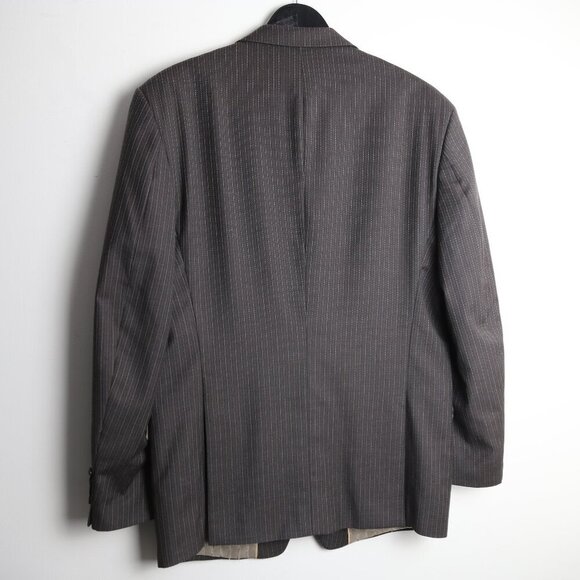 Michael Kors 100% Wool Classic Single Breasted Men's Brown Blazer Coat Size 42R - Picture 7 of 9